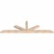 Ekena Millwork Saratoga Smooth Timber Gable Bracket, Douglas Fir, 84"W x 24"H x 3 1/2"D x 3 1/2"F, 7/12 Pitch GBW084X24X0404SAR00SDF - alternate 3